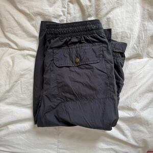 Old navy girls xxl 18 Y2k grey wide leg cargo pants  100% cotton gorpcore